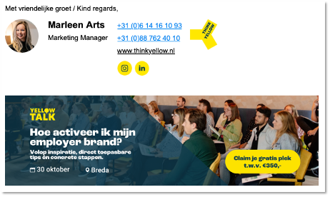 Handtekening e-mail